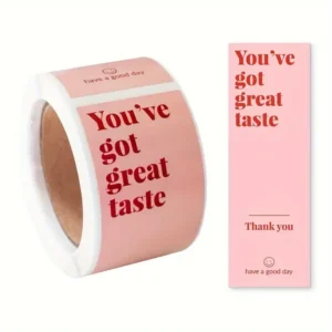 100pcs Minimalist Rectangular Stickers for Gift Box Sealing