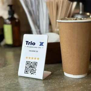 Custom NFC Table Display Stand for Google Reviews