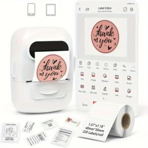 Portable Thermal P50 Label Printer – Android & iOS