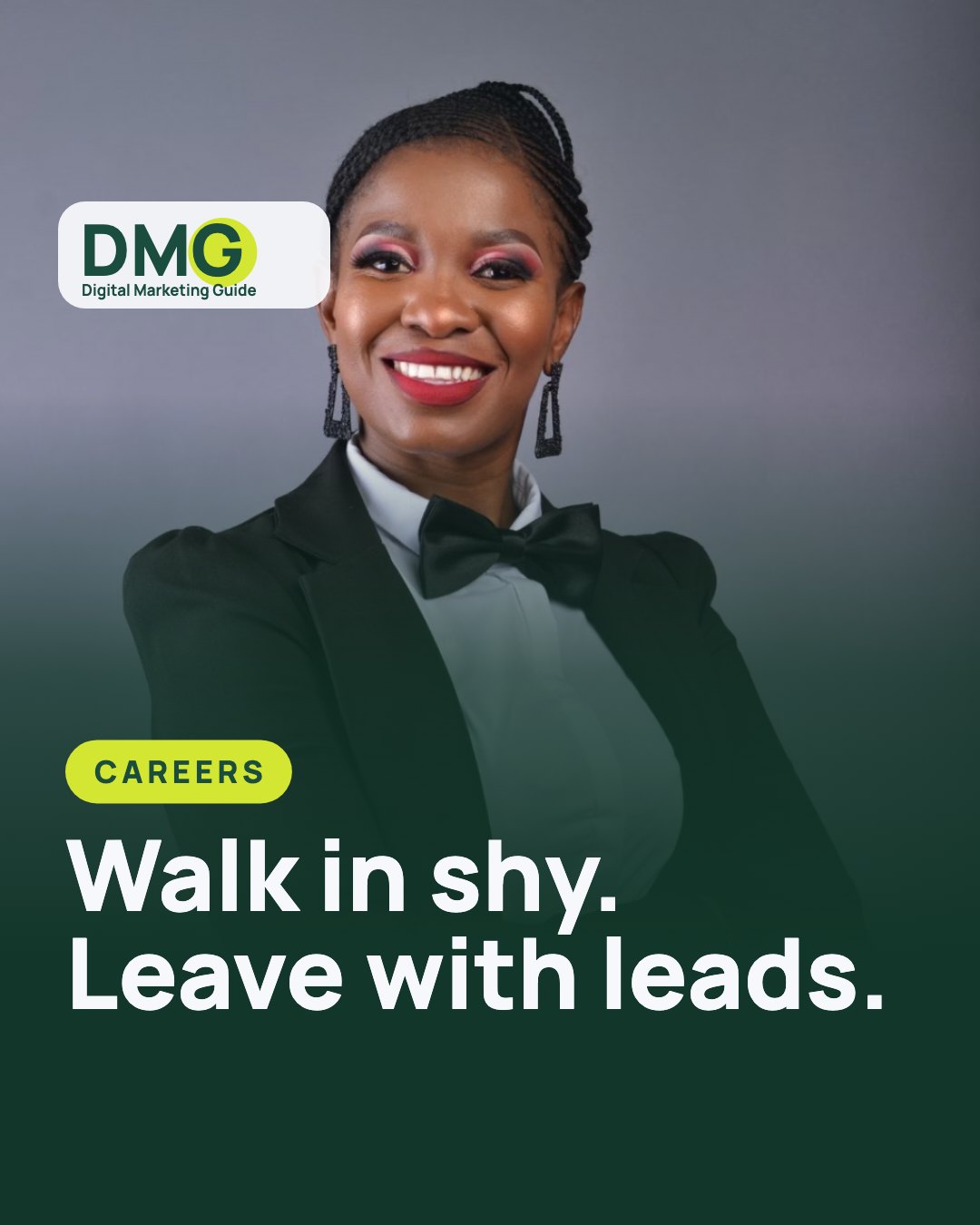 Walk in shy. Leave with leads. – Careers