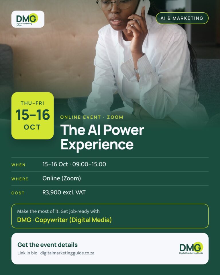 Event poster: The AI Power Experience
