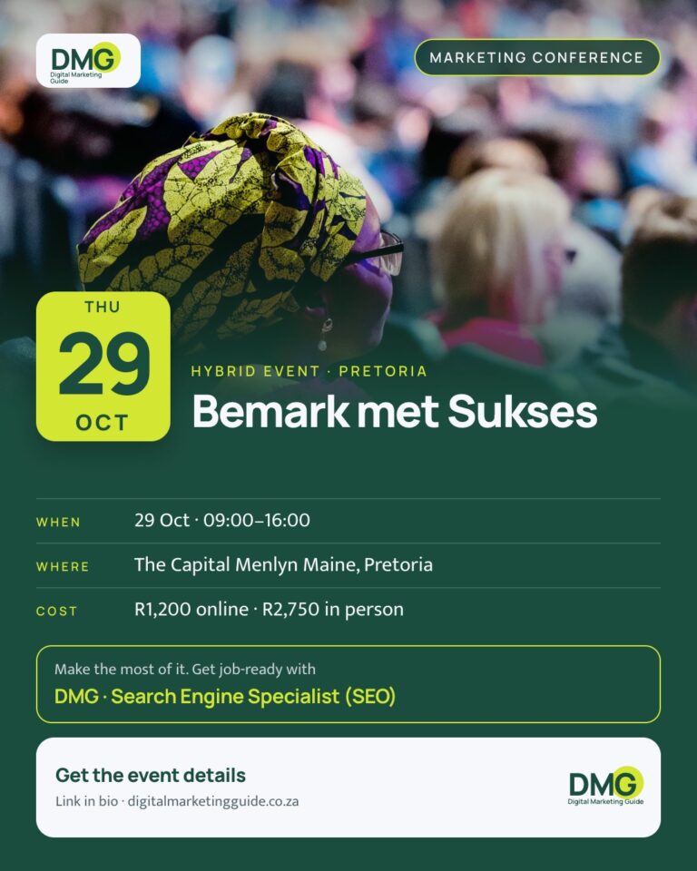 Event poster: Bemark met Sukses