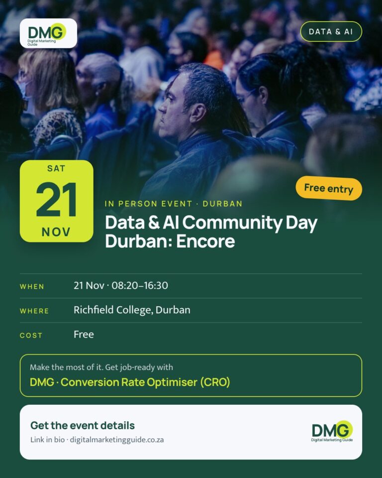 Event poster: Data & AI Community Day Durban: Encore